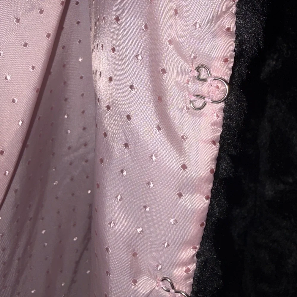 Kenzie Girls Black Faux Fur Jacket Soft Plush Cozy Size 8 - Picture 10 of 10